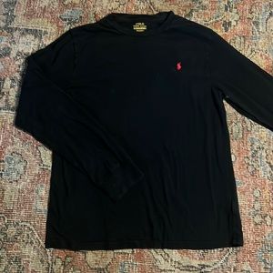 Boys XL black polo shirt